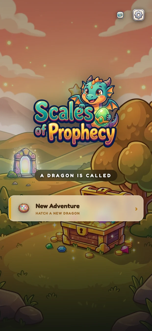 The Scales of Prophecy main menu